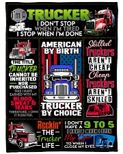 Trucker Premium Large Fleece Blanket - 60" x 80" front