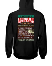 FORKLIFT OPERATOR vs ENGINEER Hooded Sweatshirt thumbnail