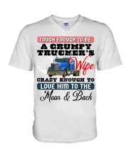 Trucker's Wife V-Neck T-Shirt tile