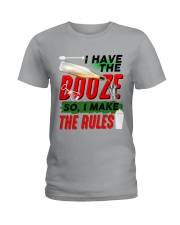 THIS BARTENDER MAKES RULES Ladies T-Shirt tile