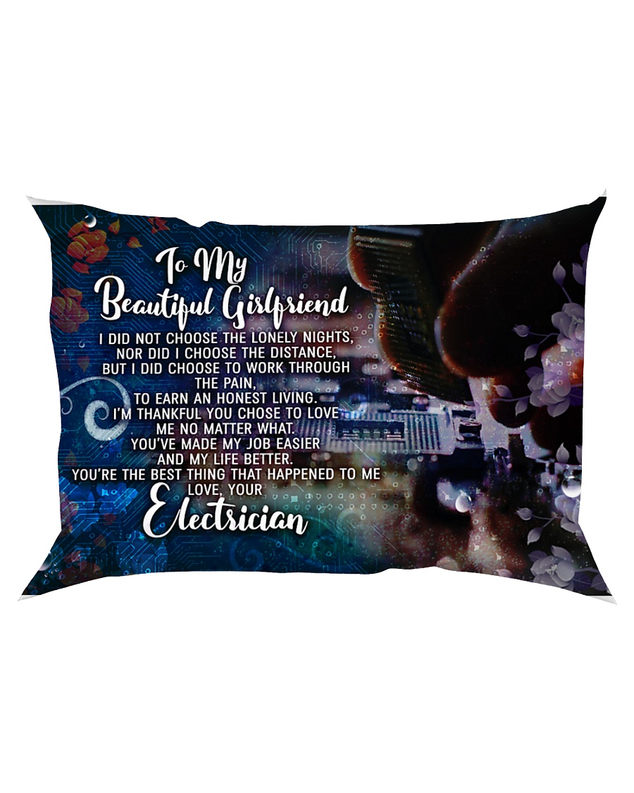 GIFT FOR AN ELECTRICIAN'S GIRLFRIEND - PREMIUM Rectangular Pillowcase