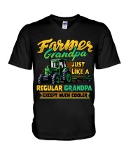 Farmer Grandpa V-Neck T-Shirt thumbnail