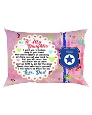 GIFT FOR A POLICE OFFICER'S DAUGHTER - PREMIUM Rectangular Pillowcase back