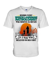 SLP's Mom V-Neck T-Shirt tile