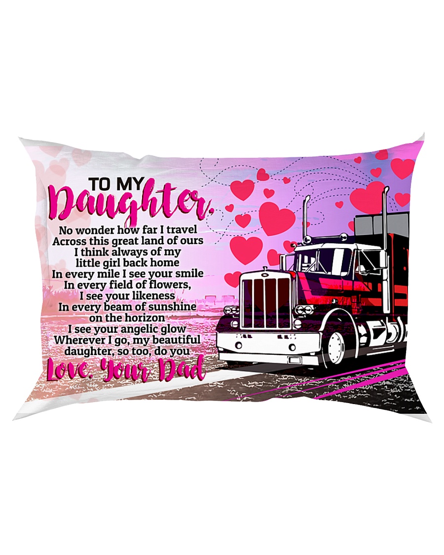 GIFT FOR A TRUCKER'S DAUGHTER - PREMIUM Rectangular Pillowcase