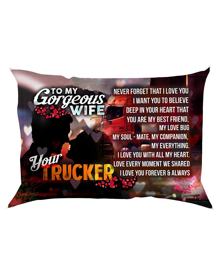 GIFT FOR A TRUCKER'S WIFE - PREMIUM Rectangular Pillowcase