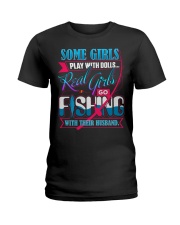 PERFECT HOODIE FOR A FISHING WIFE Ladies T-Shirt thumbnail