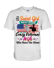 Veteran's Wife V-Neck T-Shirt tile