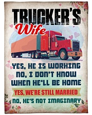 Trucker's Wife Large Fleece Blanket - 60" x 80" front