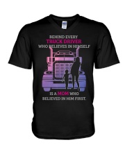 Trucker's Mom V-Neck T-Shirt tile