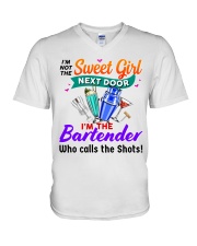 Bartender V-Neck T-Shirt tile