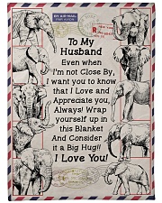 GIFT FOR HUSBAND- PREMIUM Large Fleece Blanket - 60" x 80" front