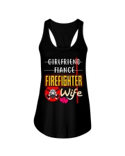 FIREFIGHTER'S WIFE Ladies Flowy Tank tile