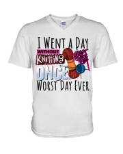 Knitting V-Neck T-Shirt tile