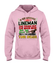 Lineman's Wife Hooded Sweatshirt front