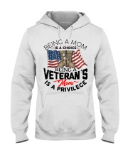 Veteran's Mom Hooded Sweatshirt front