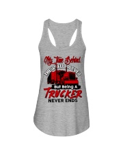 RETIRED TRUCKER Ladies Flowy Tank tile