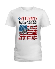 VETERAN'S WIFE Ladies T-Shirt tile