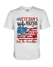 VETERAN'S WIFE V-Neck T-Shirt tile