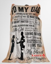 GIFT FOR DAD Premium Large Fleece Blanket - 60" x 80" aos-coral-fleece-blanket-60x80-lifestyle-front-10