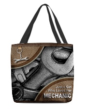 MECHANIC'S GIRL All-over Tote back