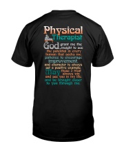 A PHYSICAL THERAPIST'S PRAYER Classic T-Shirt back