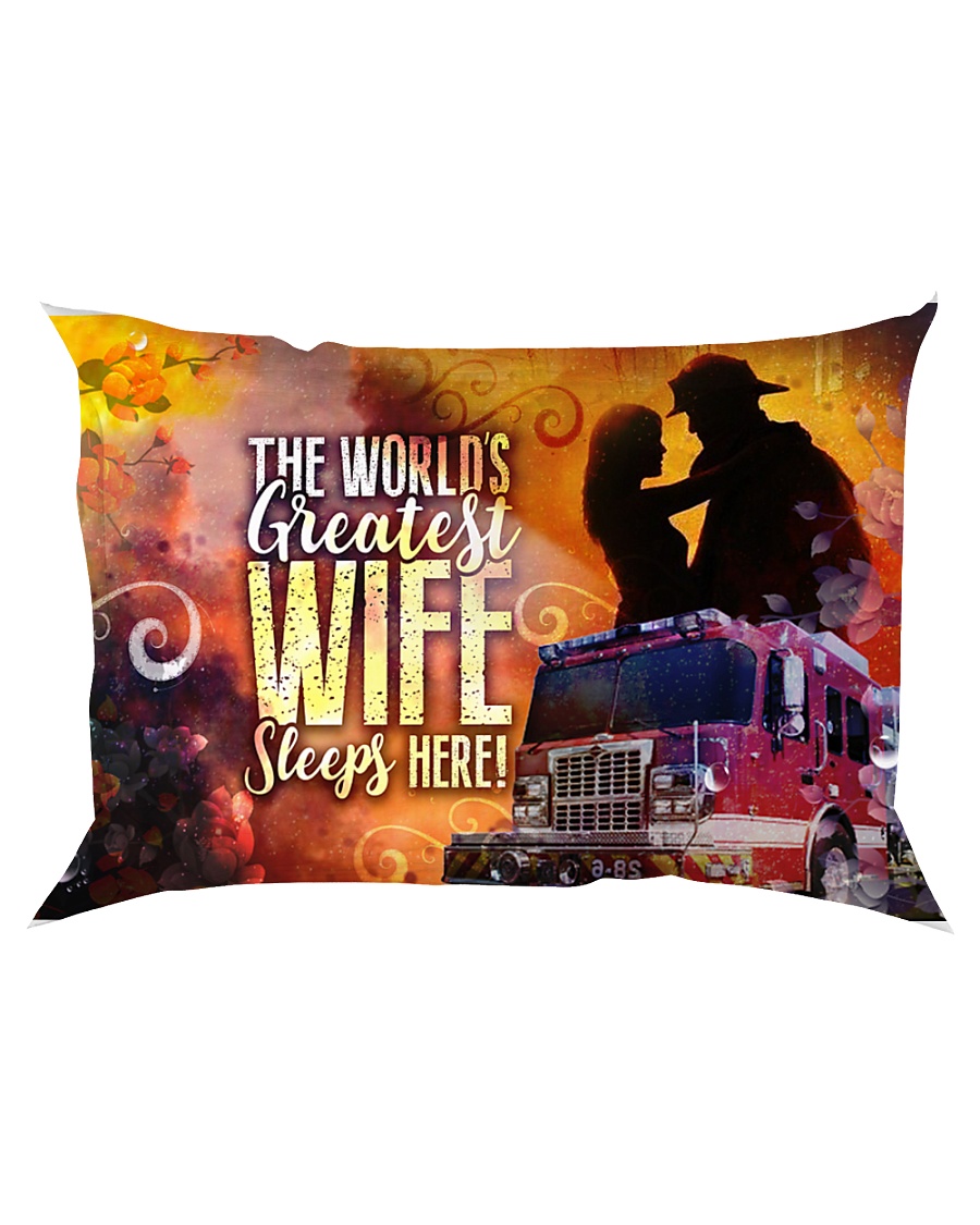 GIFT FOR A FIREFIGHTER'S WIFE - PREMIUM Rectangular Pillowcase