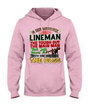 Lineman's Wife Hooded Sweatshirt front