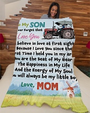 Gift For Farmer - Cyber Monday Sale Large Fleece Blanket - 60" x 80" aos-coral-fleece-blanket-60x80-lifestyle-front-04