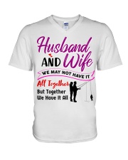 Gift For Wife V-Neck T-Shirt tile