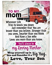 Trucker's Mom - Black Friday Sale Large Fleece Blanket - 60" x 80" front