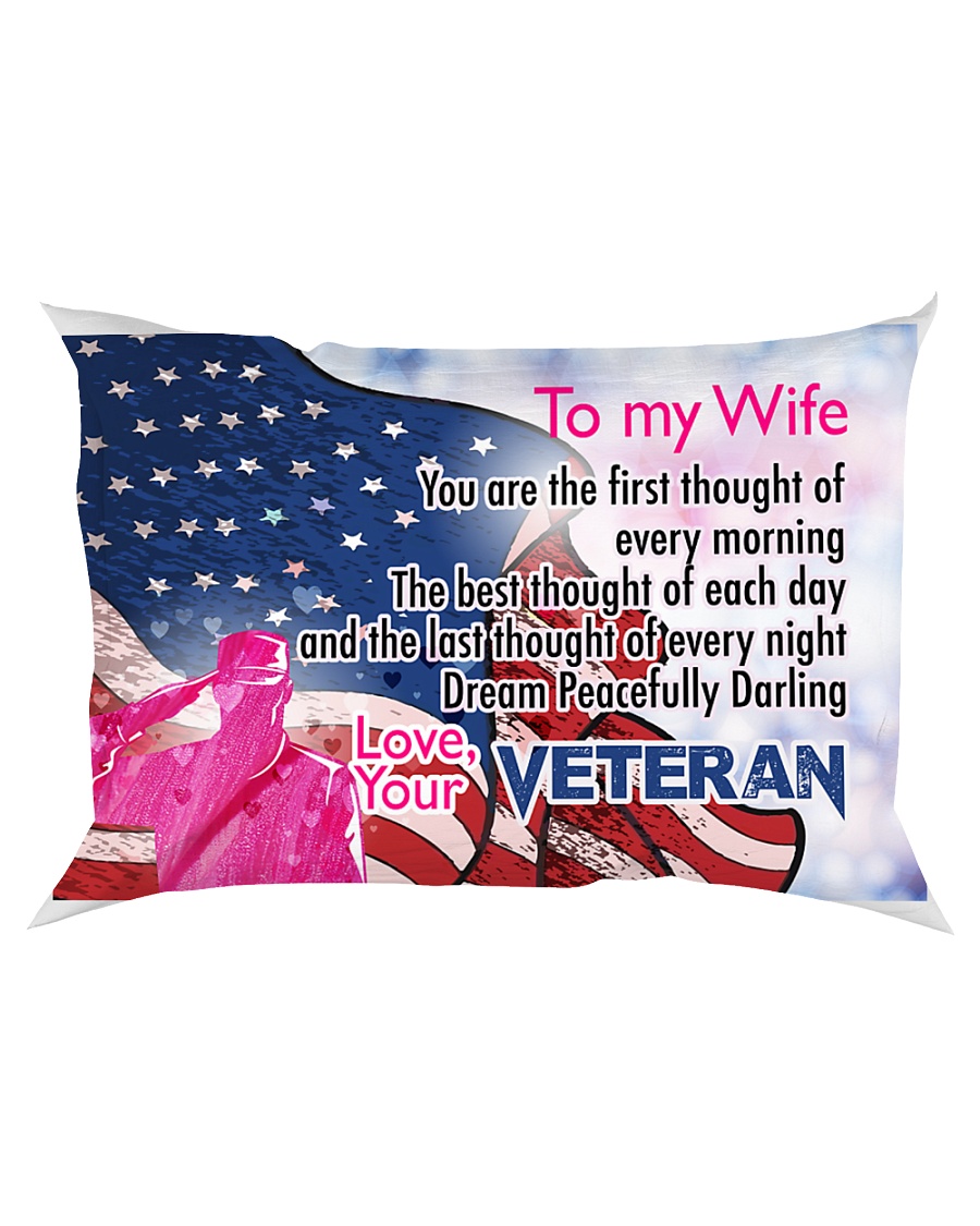 GIFT FOR A VETERAN'S WIFE - PREMIUM Rectangular Pillowcase