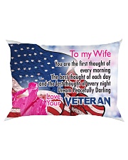 GIFT FOR A VETERAN'S WIFE - PREMIUM Rectangular Pillowcase front