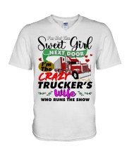 Trucker's Wife V-Neck T-Shirt tile