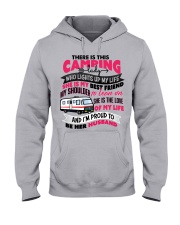 Camping Lady's Husband Hooded Sweatshirt front