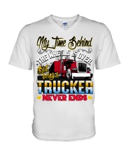 Lady Trucker V-Neck T-Shirt tile