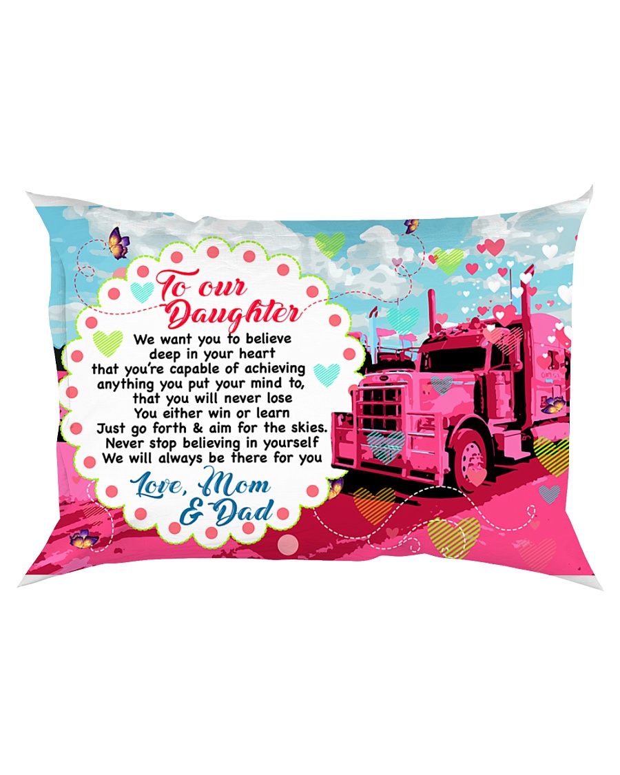GIFT FOR A TRUCKER'S DAUGHTER - PREMIUM Rectangular Pillowcase