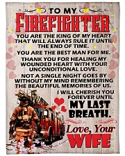 Gift For Firefighter Premium Large Fleece Blanket - 60" x 80" front