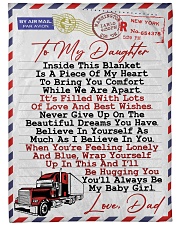 Trucker's Daughter Premium Large Fleece Blanket - 60" x 80" front