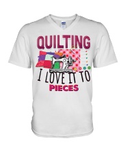 Quilting V-Neck T-Shirt tile