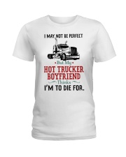 TRUCKER'S GIRLFRIEND Ladies T-Shirt tile