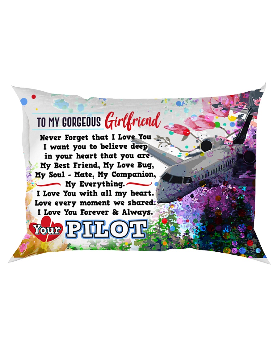 GIFT FOR A PILOT'S GIRLFRIEND - PREMIUM Rectangular Pillowcase