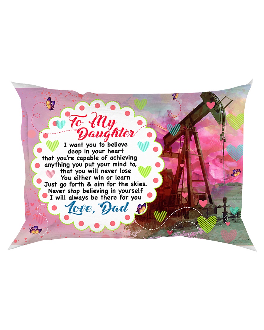 GIFT FOR AN OILFIELD MAN'S DAUGHTER - PREMIUM Rectangular Pillowcase