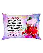 GIFT FOR YOUR WIFE - PREMIUM Rectangular Pillowcase back