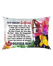 GIFT FOR YOUR GIRLFRIEND- PREMIUM Rectangular Pillowcase back