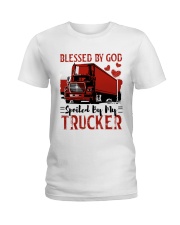 TRUCKER'S WIFE Ladies T-Shirt tile