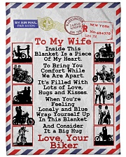 Biker's Wife Large Fleece Blanket - 60" x 80" front