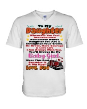 Trucker's Daughter V-Neck T-Shirt tile