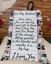Gift For Hubby Premium Large Fleece Blanket - 60" x 80" aos-coral-fleece-blanket-60x80-lifestyle-front-04