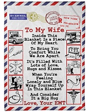 EMT's Wife Premium Large Fleece Blanket - 60" x 80" front